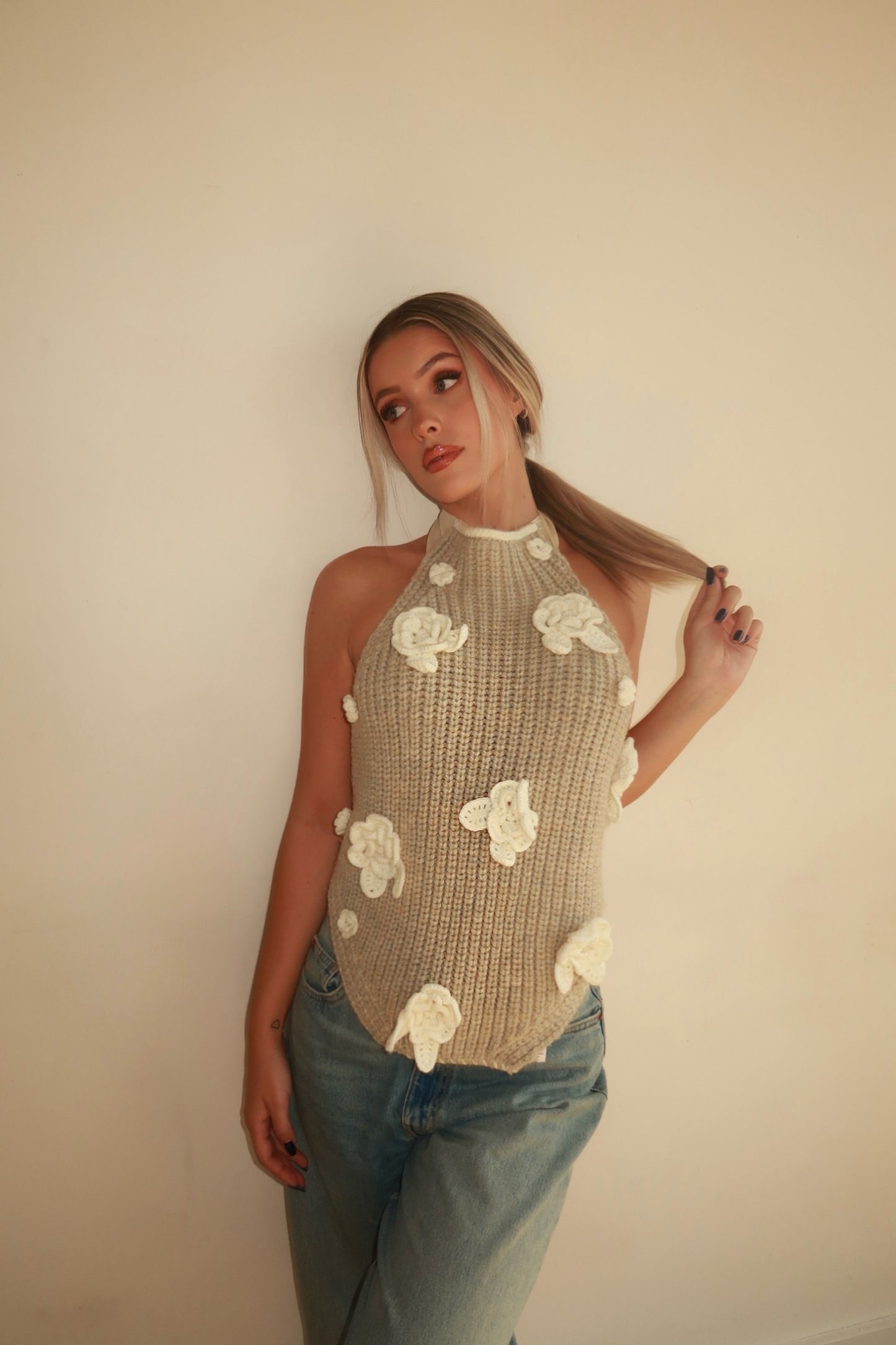 For Love & Lemons Knitted Halter